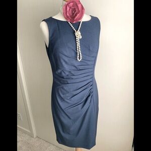 “LAST CALL” CALVIN KLEIN Blue Knit Dress 8